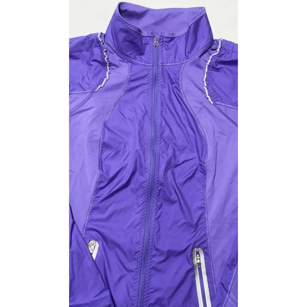 Lululemon Athletica Women's Purple Full Zip Track Jacket, Size 8